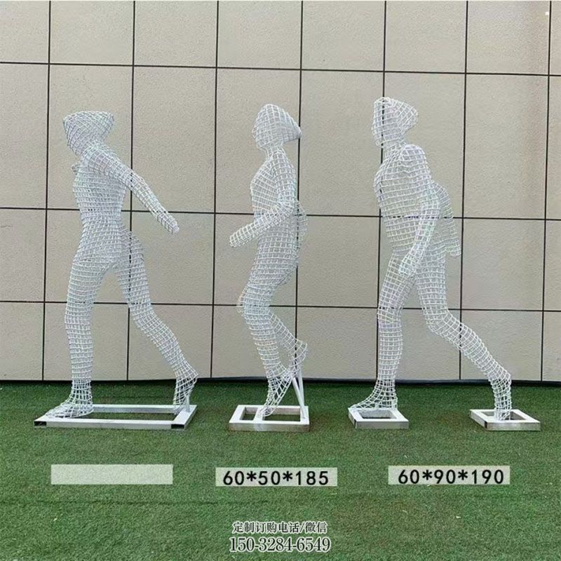 体育人物雕塑供求，景观雕塑，镂空铁艺人物雕塑优选