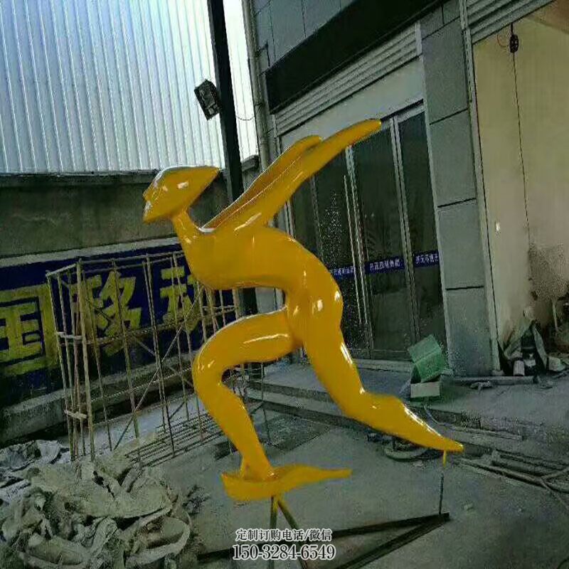 公园滑雪雕塑制造