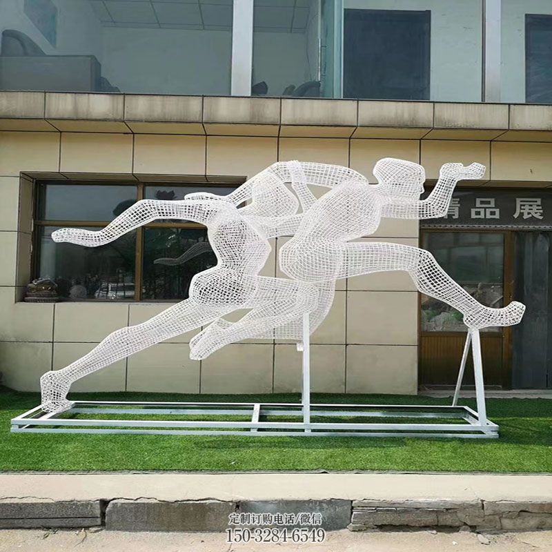 环境赛跑雕塑制作