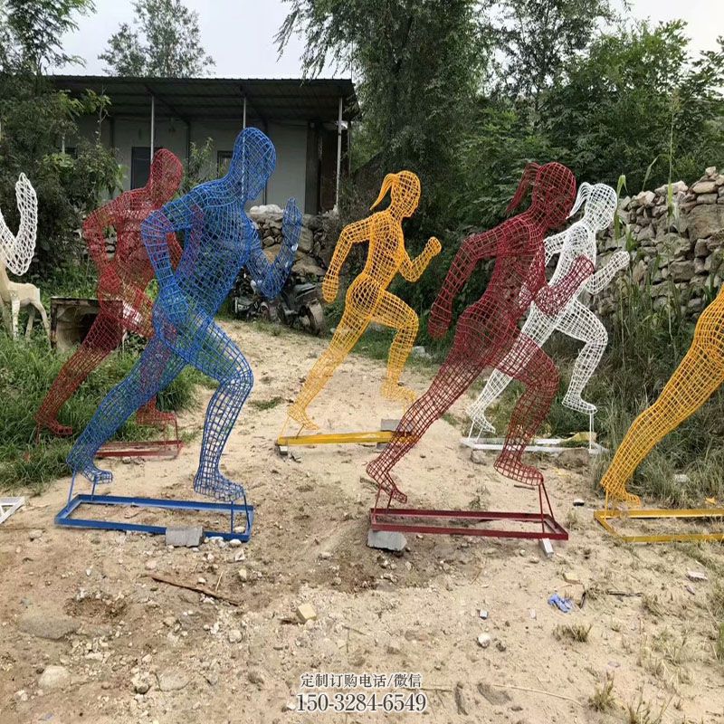 小区景观赛跑雕塑供应商