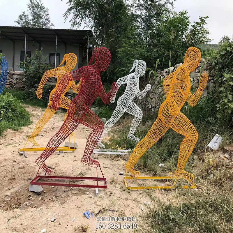 竞走雕塑展示生产